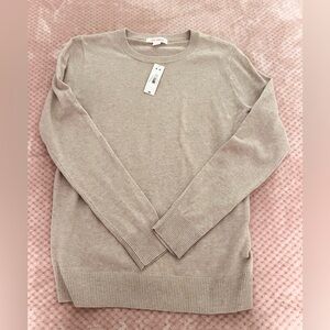 Joe Fresh Women's Crewneck Sweater in Mauve Taupe